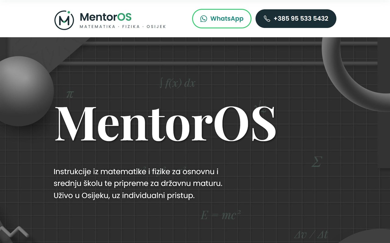 MentorOS web stranica